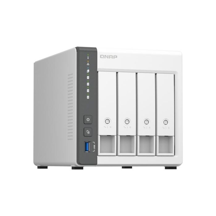 QNAP TS-433-4G Servidor NAS 4 Bahías 3.5"/2.5" 4GB RAM Quad-Core 2.0GHz 2.5GbE Torre para Nube Privada 1