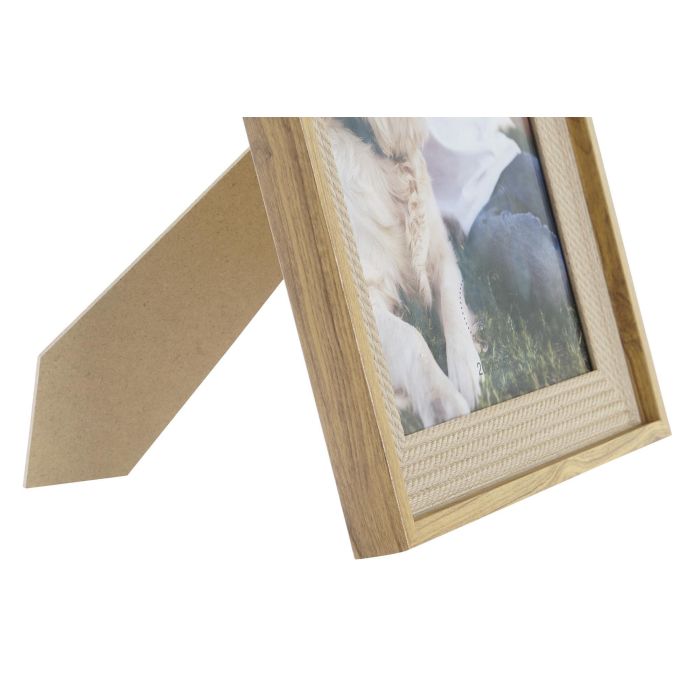DKD Home Decor Marco de Fotos Alpino 20x25 cm de MDF Color Natural para Decoración del Hogar. Medidas del Marco: 26.5 cm Ancho x 32 cm Alto x 2 cm Fondo. 1