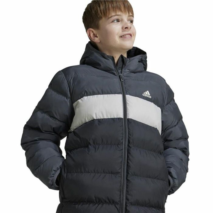 Chaqueta Deportiva para Niños Adidas Cazadora Synthetic Down Infantil Negro Gris 2