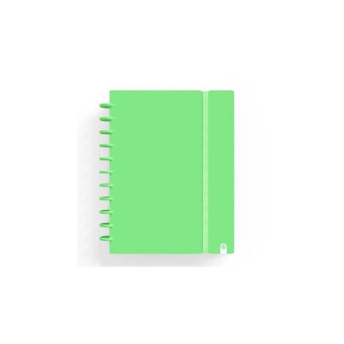 Carchivo Cuaderno Ingeniox A4 80H Cuadrícula 5x5, Tapas PP Semi-Rígido, Cierre con Goma, Verde Pastel Carchivo Cuaderno Ingeniox A4 80H Cuadrícula 5x5, Tapas PP Semi-Rígido, Cierre con Goma, Verde Pastel