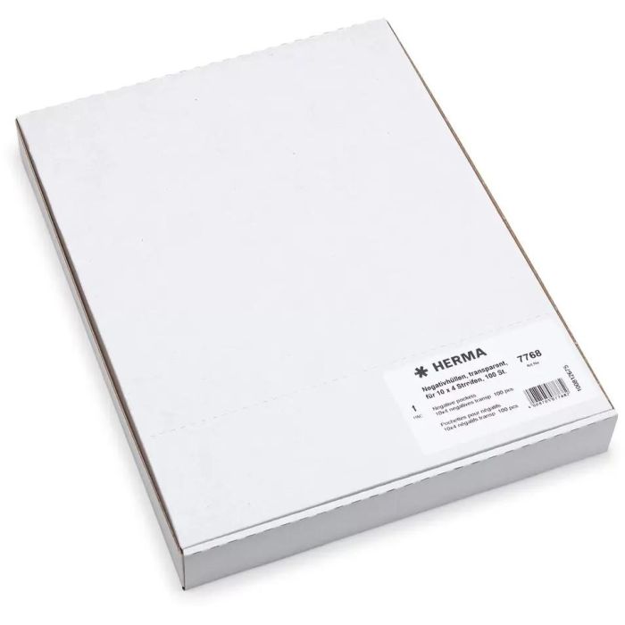 HERMA Negativhüllen transparent für 10 x 4 Streifen 100 St. 2 HERMA Negativhüllen transparent für 10 x 4 Streifen 100 St. 2