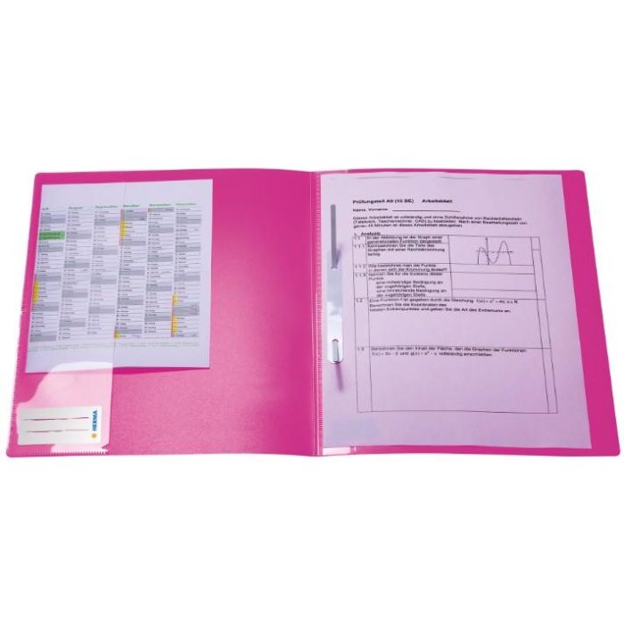 HERMA Schnellhefter A4 neon pink Polypropylen 3St. 1
