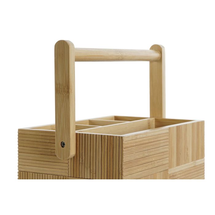 DKD Home Decor Cubertero de Bambu Natural 27 x 16.5 x 11.5 cm 1