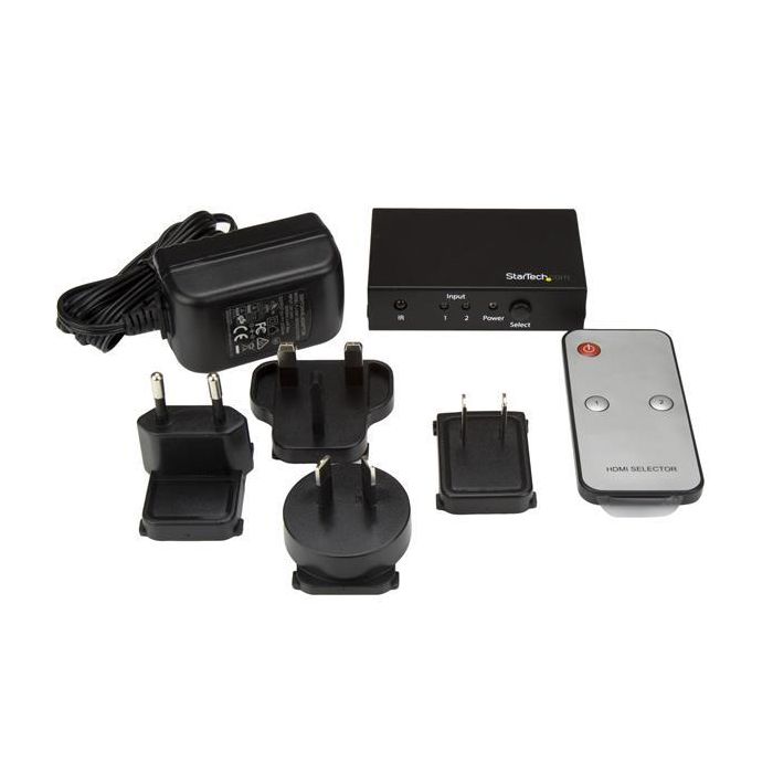 Switch HDMI Startech VS221HD20 Negro 4 Switch HDMI Startech VS221HD20 Negro 4