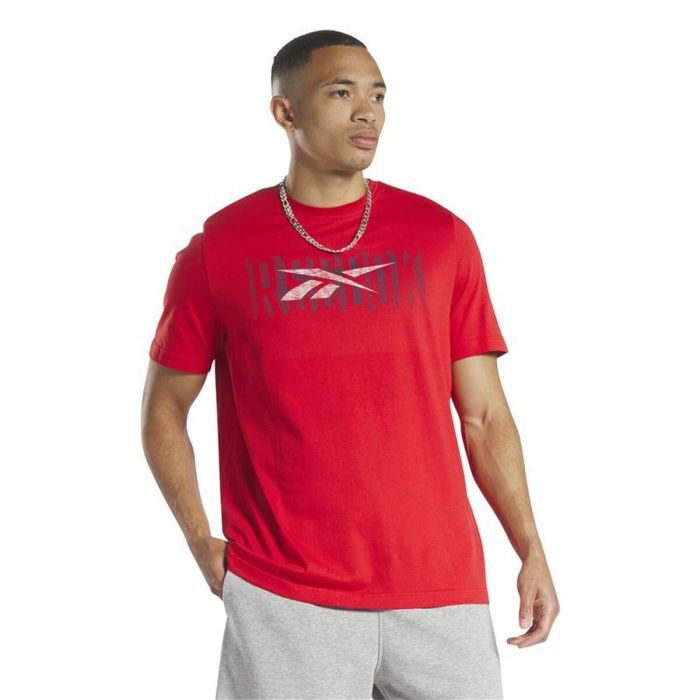 Camiseta de Manga Corta Hombre Reebok Graphic Series Rojo 4