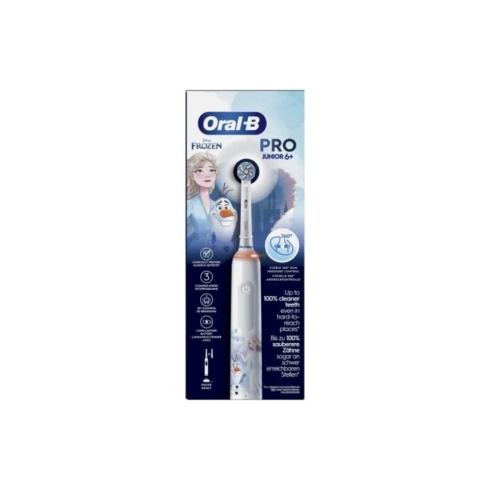 Oral-B Cepillo Dental Pro Junior 6+ Frozen Incluye 1 Recambio y Estación Base 1 Oral-B Cepillo Dental Pro Junior 6+ Frozen Incluye 1 Recambio y Estación Base 1