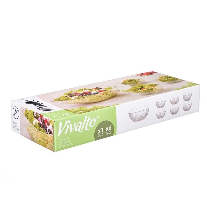 Set 7 Pcs Relieve 1 Bol Grd 6 Bol Peq Vivalto 54X9CM (4 Unidades) 1 Set 7 Pcs Relieve 1 Bol Grd 6 Bol Peq Vivalto 54X9CM (4 Unidades) 1