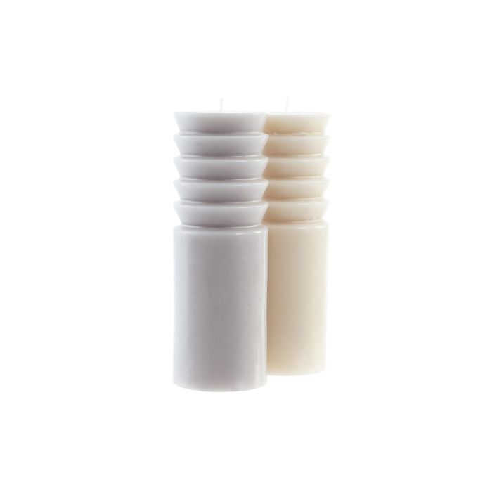 DKD Home Decor Vela Urban de Cera, Colores Gris y Beige, 6x6x19 cm, 570 gr/unidad (Pack de 8 Unidades) 1 DKD Home Decor Vela Urban de Cera, Colores Gris y Beige, 6x6x19 cm, 570 gr/unidad (Pack de 8 Unidades) 1