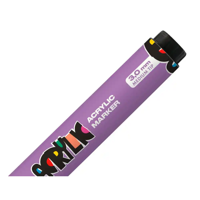 Liderpapel Rotulador Acrilico Base Agua Todo Tipo de Superficie Punta Redonda 3 mm Malva 3 Liderpapel Rotulador Acrilico Base Agua Todo Tipo de Superficie Punta Redonda 3 mm Malva 3