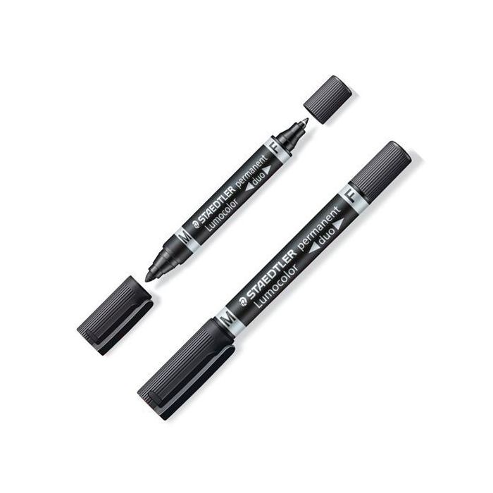 Staedtler 348-9 Marcador Permanente Lumocolor Negro (10 Unidades) (10 Unidades)