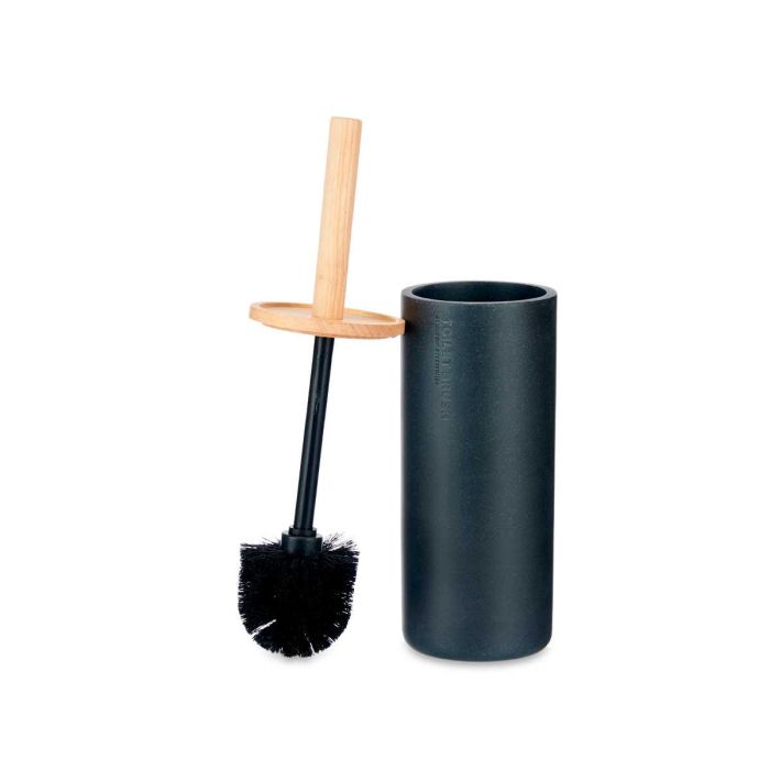 Escobillero Resina Alto Tapa Bambu Negro Berilo 10X38CM (4 Unidades) 2 Escobillero Resina Alto Tapa Bambu Negro Berilo 10X38CM (4 Unidades) 2