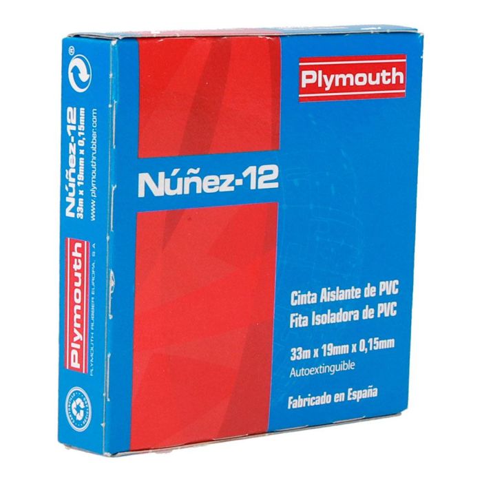 Cinta aislante eléctrica profesional pvc alta adhesion 19 mm x 33 m, blanca 1 Cinta aislante eléctrica profesional pvc alta adhesion 19 mm x 33 m, blanca 1