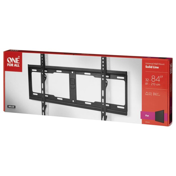 One For All WM4611 Soporte de Pared para Pantallas de 32 a 84 cm (81 a 213 cm), Carga Máxima 100kg, VESA 600x400