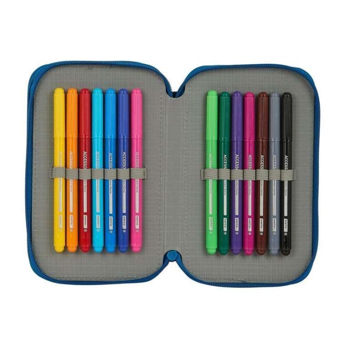 Plumier Escolar Safta Blackfit8 -'Oxford-' Doble Cremallera 28 Piezas 125x40x195 mm 9