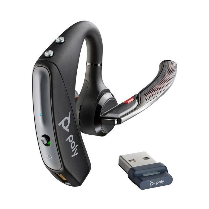 Poly Voyager 5200 BT700 Auricular Bluetooth USB-A con Dongle, Cancelación Ruido, Certificado Microsoft Teams para Oficina y UC 10 Poly Voyager 5200 BT700 Auricular Bluetooth USB-A con Dongle, Cancelación Ruido, Certificado Microsoft Teams para Oficina y UC 10