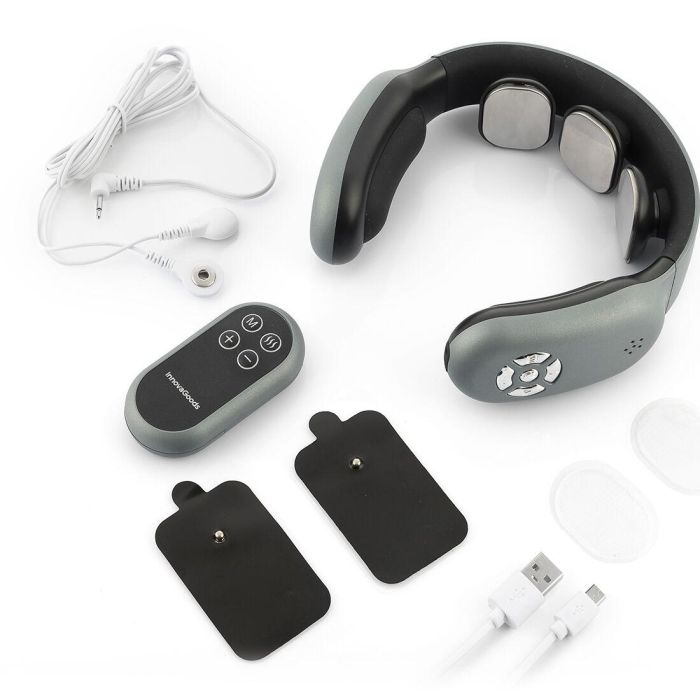 Masajeador Cervical Recargable con Mando Nekival InnovaGoods 3 Masajeador Cervical Recargable con Mando Nekival InnovaGoods 3