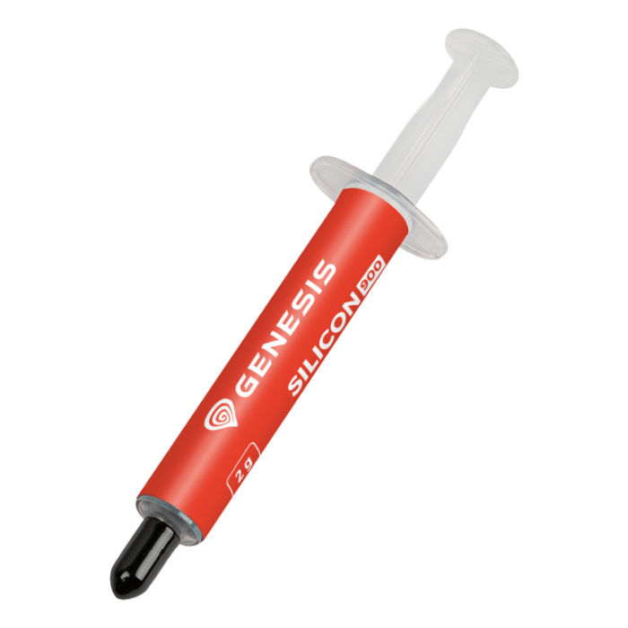 GENESIS Silicon 900 Compuesto Térmico de Alto Rendimiento 12,8 W/m·K Pasta para CPU/GPU Gaming 2g Incluye Raspador