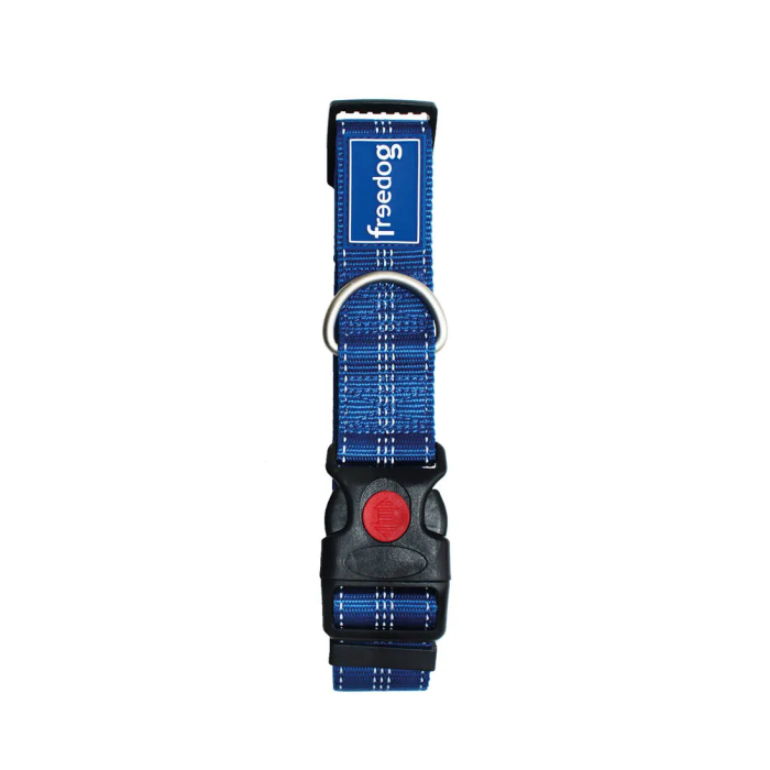 Freedog Collar Plus XL Nylon Azul 40 mm 55-75 cm