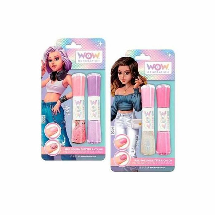 Wow Generation Pintauñas infantil con color y purpurina para niñas, esmalte de uñas, edad mínima 3 años, color único 3