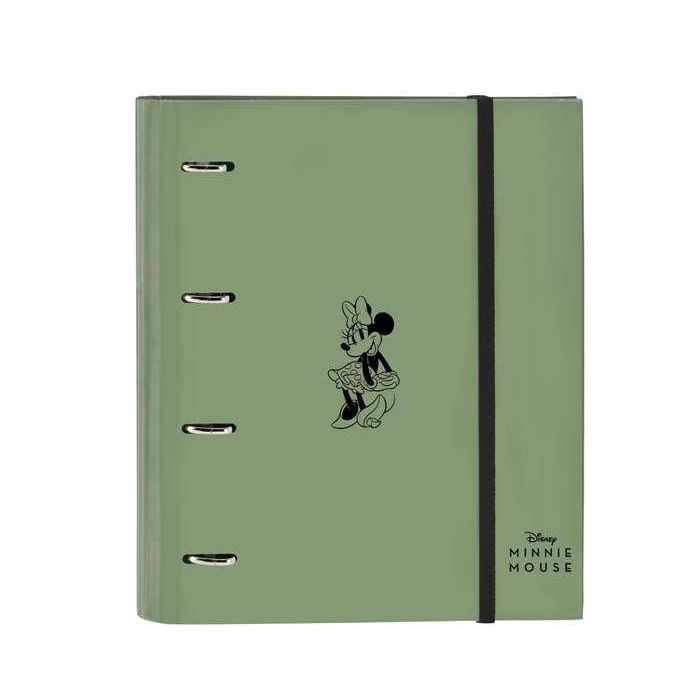 Carpeta de anillas Minnie Mouse Mint shadow Verde militar (27 x 32 x 3.5 cm)