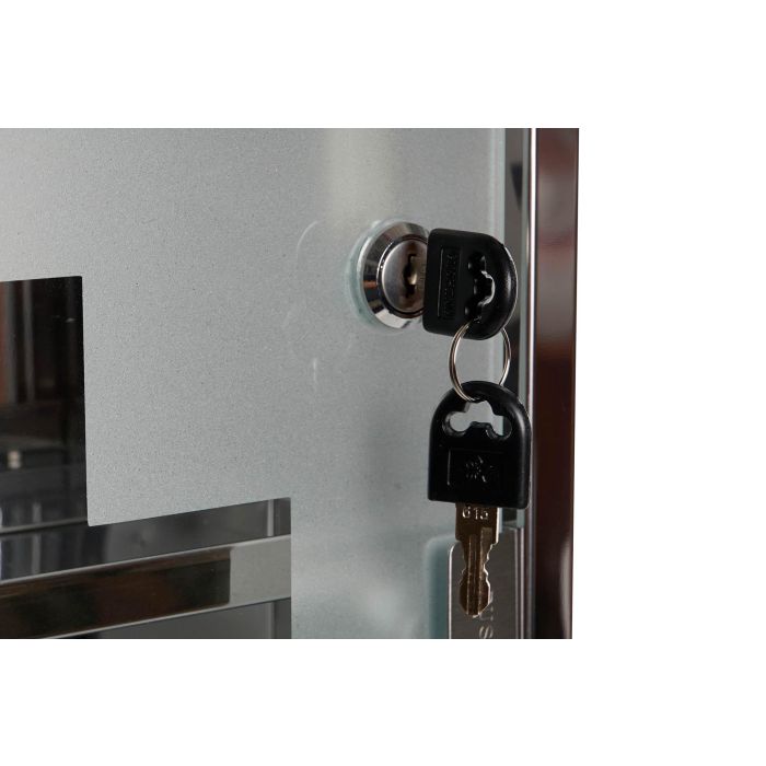 DKD Home Decor Botiquin Metalizado Metal y Espejo 30 x 30 x 12 cm (4 Unidades) 2