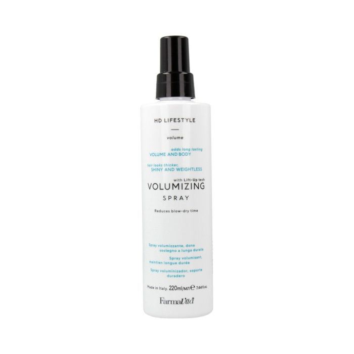 Farmavita HD Life Style Volumizing Spray 220ml - Laca de Volumen Capilar con Tecnología Lift-Up para Peinados y Secados