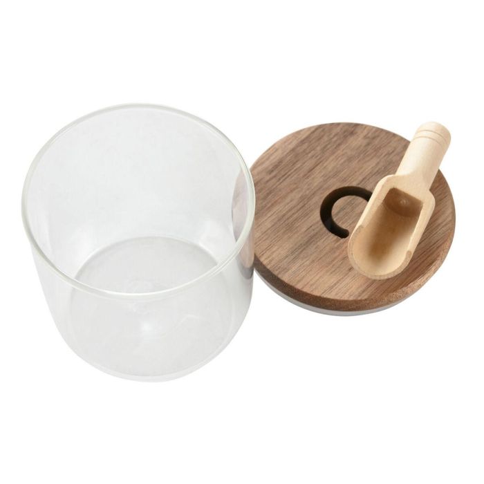 Bote Basicos DKD Home Decor Transparente Natural 9 x 13 x 9 cm 2 Bote Basicos DKD Home Decor Transparente Natural 9 x 13 x 9 cm 2