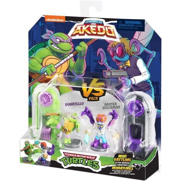 Figuras Donatello vs Baxter Stockman - Akedo - Moose Toys 1