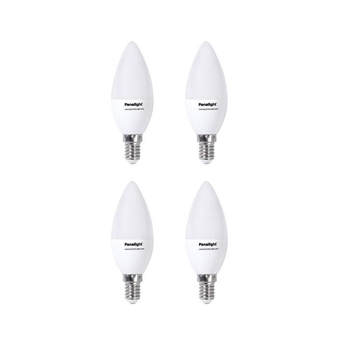 Panasonic-Panalight LDAHV5L27CFE142EPL-ECO-4x Lámpara LED Vela Frost E14 4W 2700K Pack de 4 Panasonic-Panalight LDAHV5L27CFE142EPL-ECO-4x Lámpara LED Vela Frost E14 4W 2700K Pack de 4