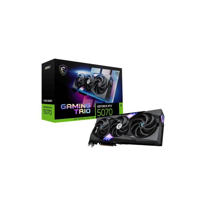 MSI GeForce RTX 5070 12G TRIO OC 12 GB GDDR7 192-bit PCIe x16 5.0 912-V532-029 MSI GeForce RTX 5070 12G TRIO OC 12 GB GDDR7 192-bit PCIe x16 5.0 912-V532-029