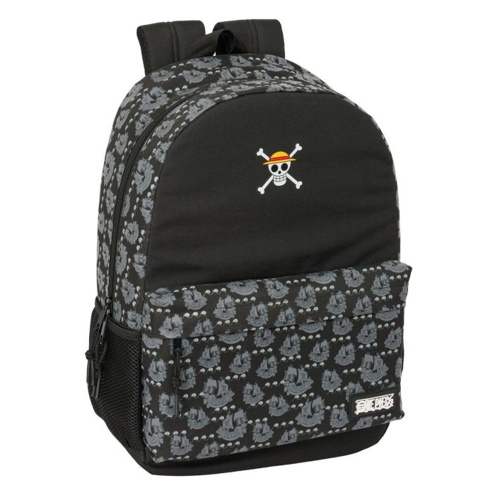 Mochila Escolar One Piece Pirates Negro 30 x 46 x 14 cm