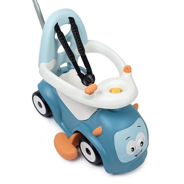 Smoby Maestro Balade Azul 3 en 1 - Correpasillos Evolutivo para Bebés 6+ Meses con Ruedas Silenciosas y Bocina 2