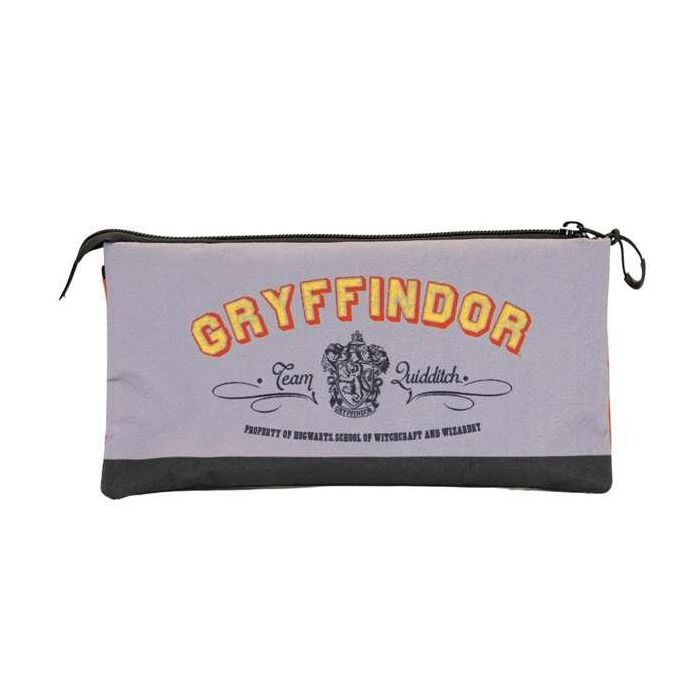 Harry Potter Estuche Portatodo Triple FAN Gryffindor Rojo 2 Harry Potter Estuche Portatodo Triple FAN Gryffindor Rojo 2