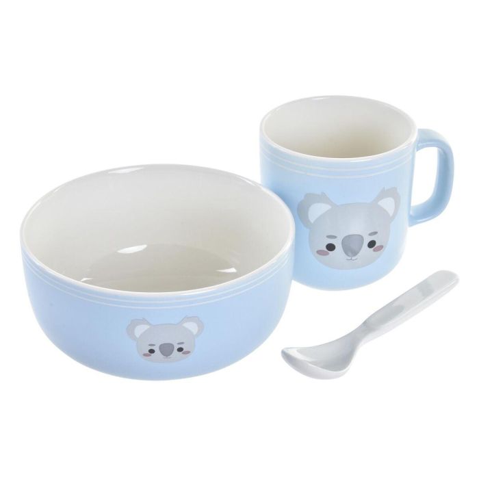 Vajilla Kids DKD Home Decor Azul Gris 19.3 x 2 x 19.3 cm Set de 5 1 Vajilla Kids DKD Home Decor Azul Gris 19.3 x 2 x 19.3 cm Set de 5 1