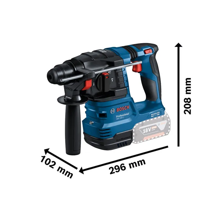 Bosch Professional GSR 18V-65, GDX 18V-285, GBH 18V-22 Combo de 3 Herramientas 18V con GBA 18V 3x5.0Ah y GAL 12V-18V-80 y bolsa