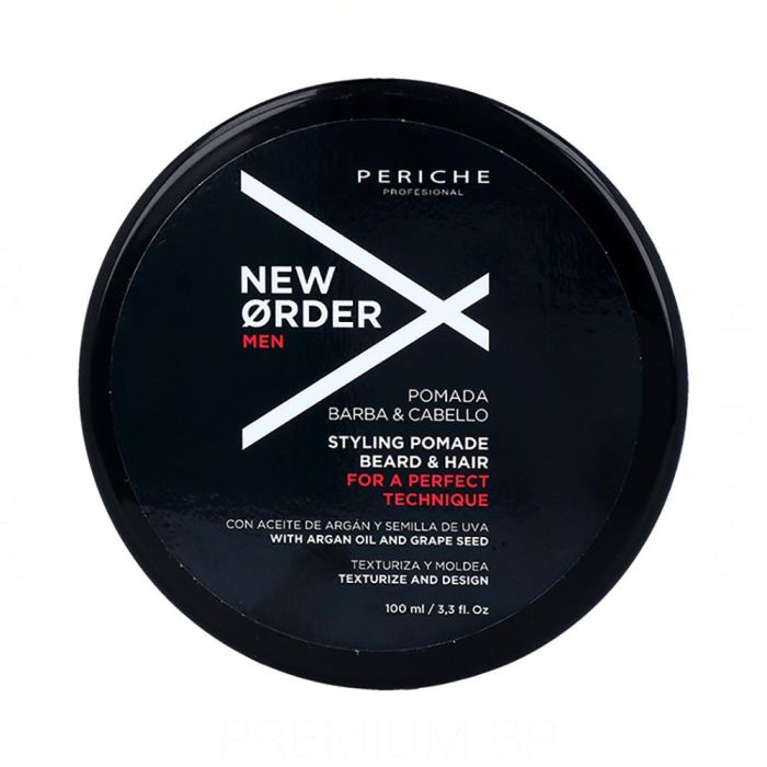 Periche Pomada para Barba y Cabello 100 ml - Fijación Media con Aceites de Argán y Semilla de Uva
