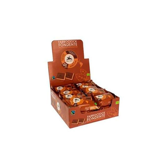 ALCE NERO Galletas de Espelta con Chocolate Negro 24 Uds. Crujientes, ideal para snack o merienda.