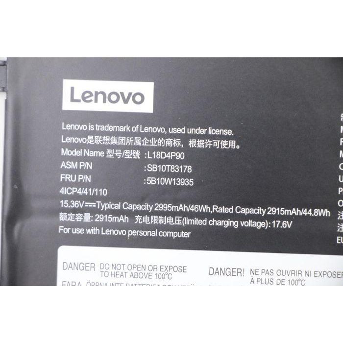 Lenovo Internal lithium-ion battery, 46Wh capacity, 4 cells, designed for Lenovo laptops, SWD interface. 4 Lenovo Internal lithium-ion battery, 46Wh capacity, 4 cells, designed for Lenovo laptops, SWD interface. 4