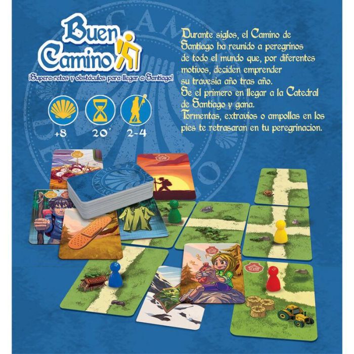 Educa 19330 Juego de Cartas El Camino Español Edad +8 años 1 Educa 19330 Juego de Cartas El Camino Español Edad +8 años 1