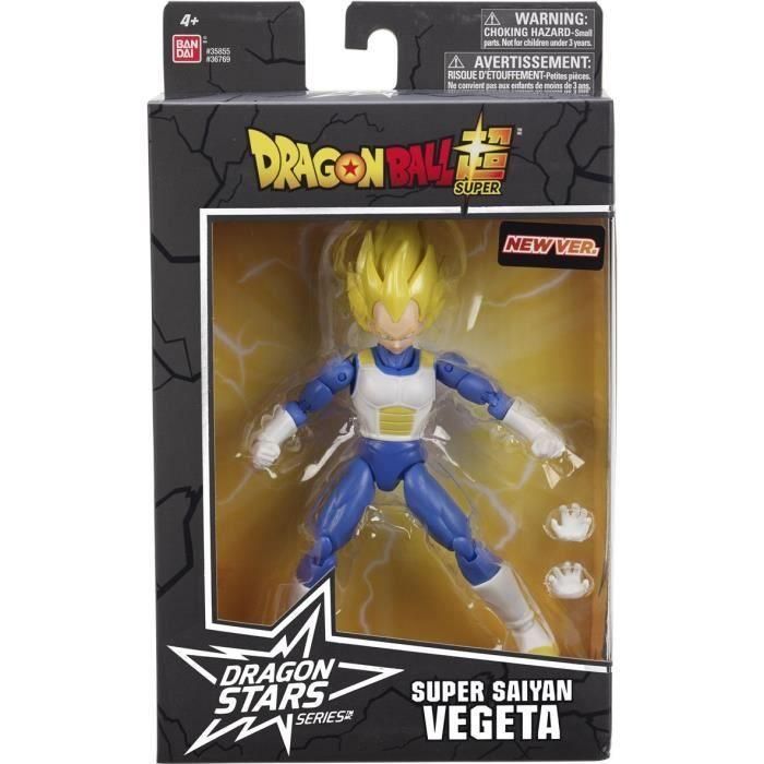 Bandai Dragon Ball Super Figura Super Saiyan Vegeta Dragon Stars 17 cm Articulada con 16 Puntos 1