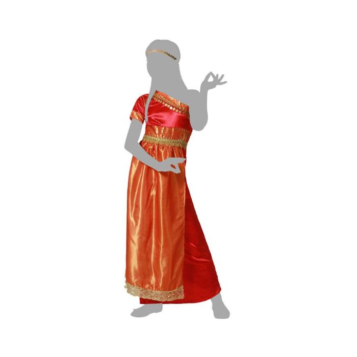 Disfraz Hindu Niña Infantil Naranja 7-9 Años 4 Disfraz Hindu Niña Infantil Naranja 7-9 Años 4