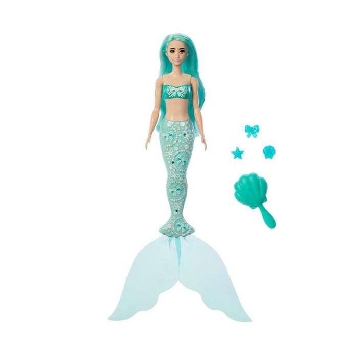 Muñeca barbie color reveal sirenas 32x8x8 cm 3