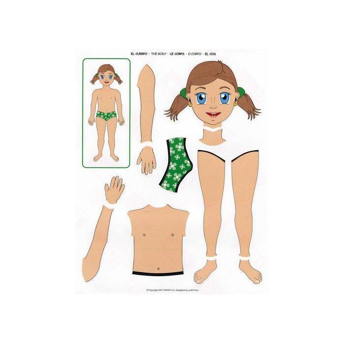 Gomets Apli Educativos Bolsa 12H Removibles El Cuerpo 156 Uds. (11928) (Set de 5)