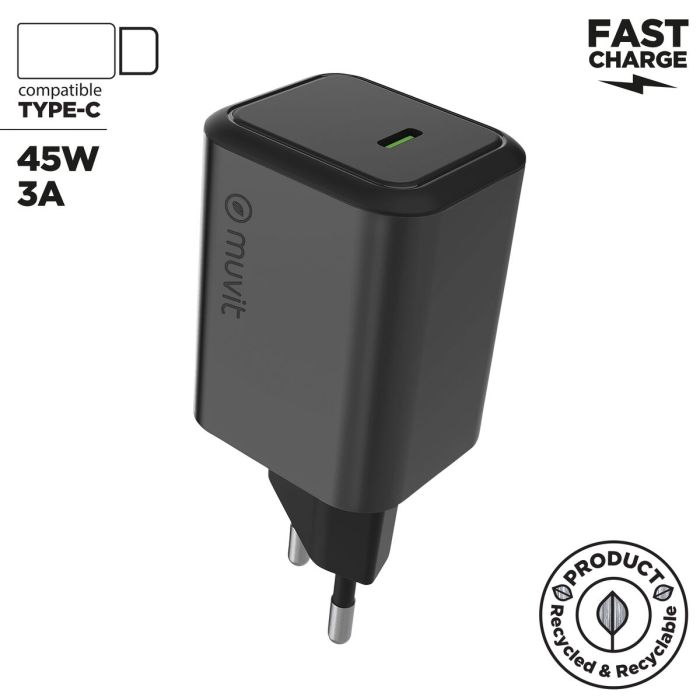 muvit for change cargador de pared Tipo C PD45W aluminio 8
