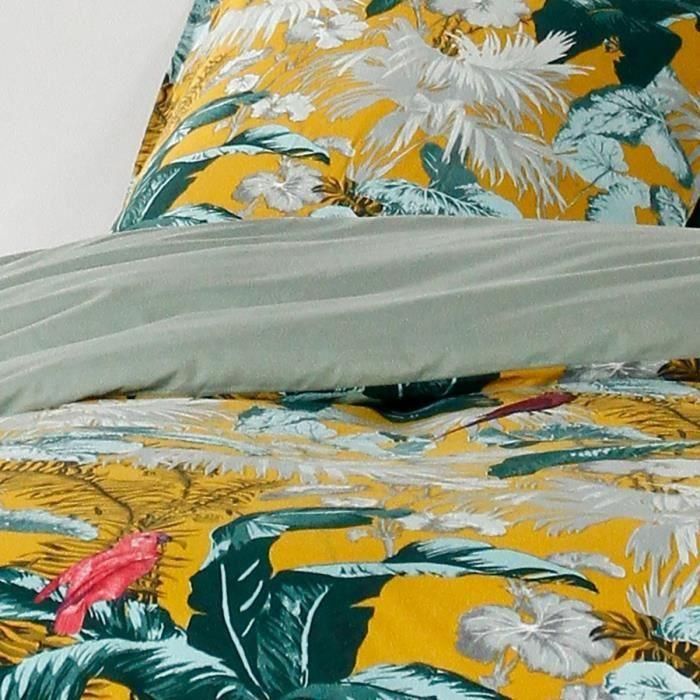 Today 115519 Juego de Cama Sunshine Algodón Estampado Amarillo 57 Hilos 2 Personas 260x240cm con 2 Fundas de Almohada 1 Today 115519 Juego de Cama Sunshine Algodón Estampado Amarillo 57 Hilos 2 Personas 260x240cm con 2 Fundas de Almohada 1