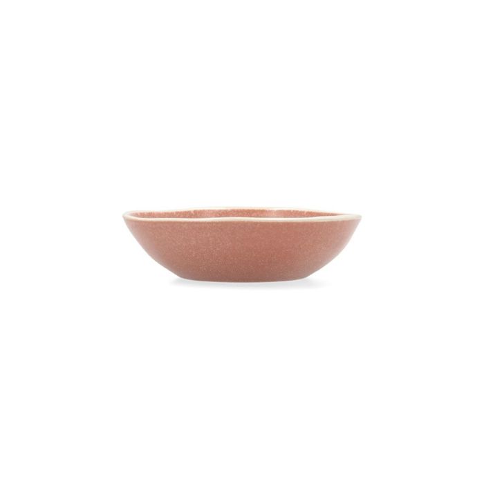 Bidasoa Gio Bol Cerámico Irregular Terracota con Relieves Orgánicos 15x4 cm (6 Unidades) Apto Lavavajillas y Microondas