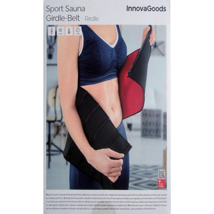 Faja reductora deportiva con efecto sauna redle v0103393 innovagoods 1 Faja reductora deportiva con efecto sauna redle v0103393 innovagoods 1
