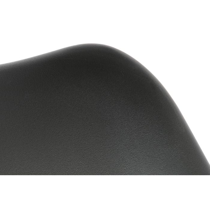 DKD Home Decor Taburete Scandi Negro Haya y Pu 50.5 x 109 x 57.5 cm 3