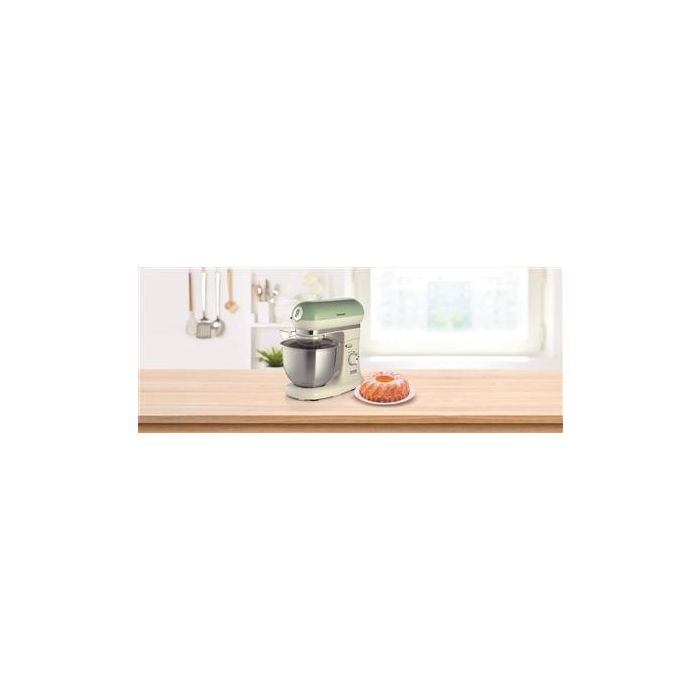 Ariete 1588/04 Robot de Cocina Vintage Verde, Bol de Acero Inoxidable, 10 Velocidades, Función Pulse 2 Ariete 1588/04 Robot de Cocina Vintage Verde, Bol de Acero Inoxidable, 10 Velocidades, Función Pulse 2
