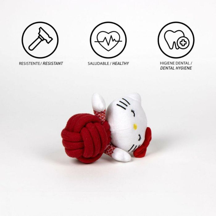 Hello Kitty Juguete de Cuerda para Perro, Diseño Hello Kitty, Color Rojo, 10.5 x 14.5 x 6.0 cm 1 Hello Kitty Juguete de Cuerda para Perro, Diseño Hello Kitty, Color Rojo, 10.5 x 14.5 x 6.0 cm 1